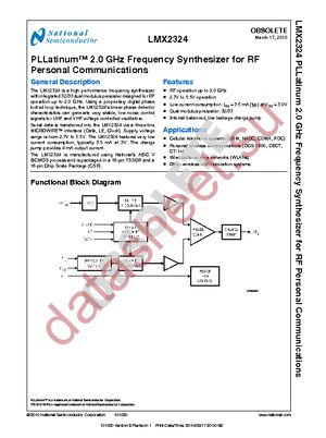 LMX2324TM datasheet  